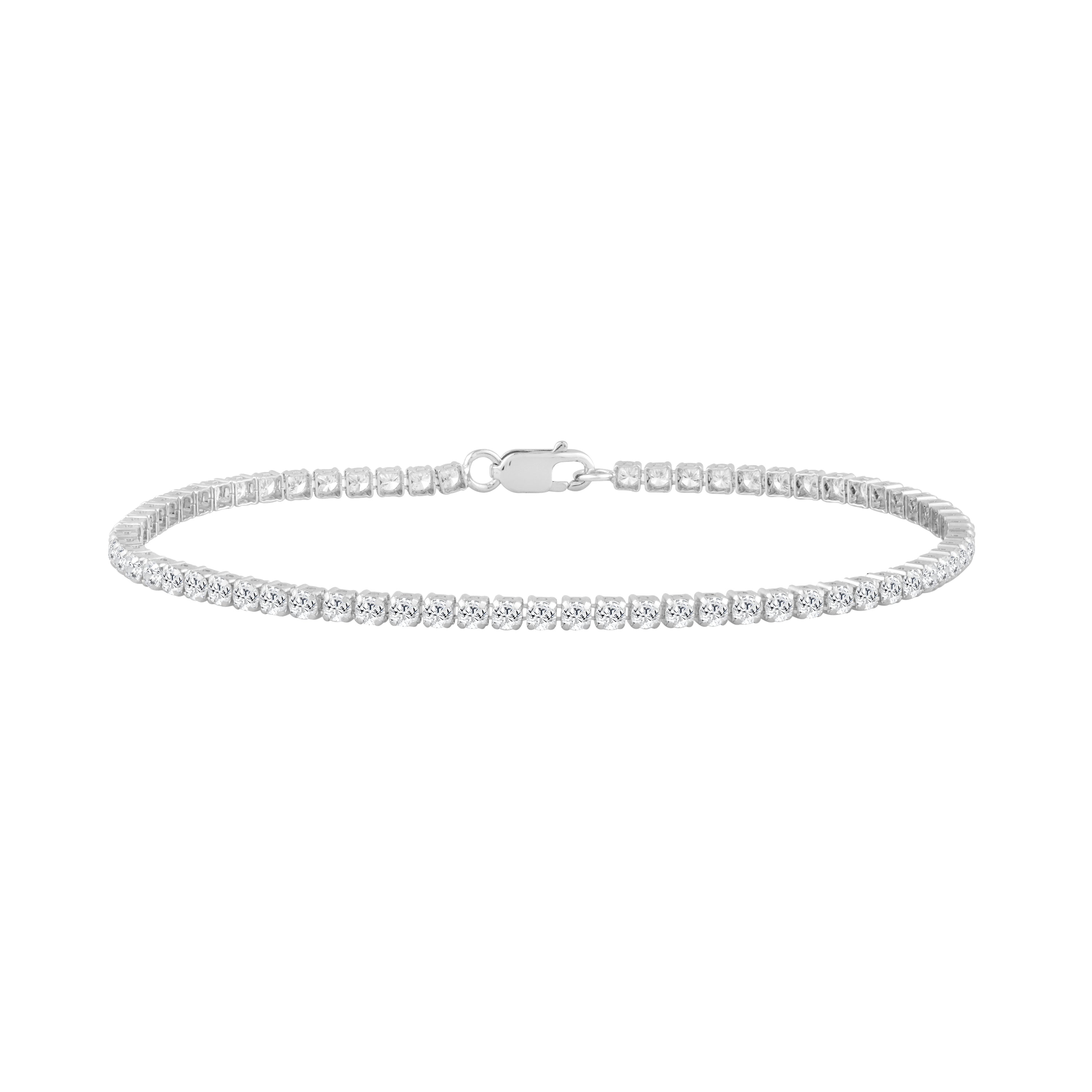 petite lab diamond tennis bracelet 