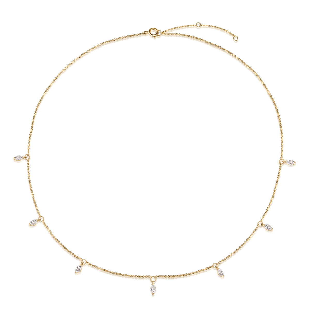 Margaux - Marquise Lab Diamond Necklace