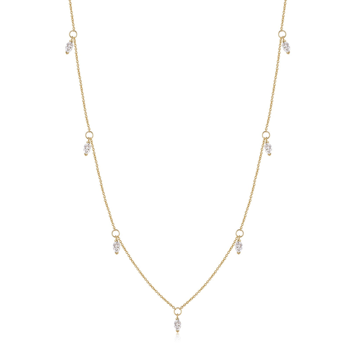 Margaux - Marquise Lab Diamond Necklace